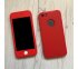 360° kryt silikónový iPhone 5/5S/SE - červený